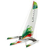 Model of Majan, Arabian 100 trimaran