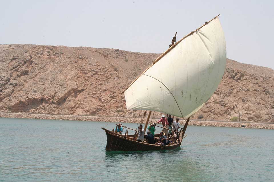 Badans - a distinctively Omani boat perform well in light winds